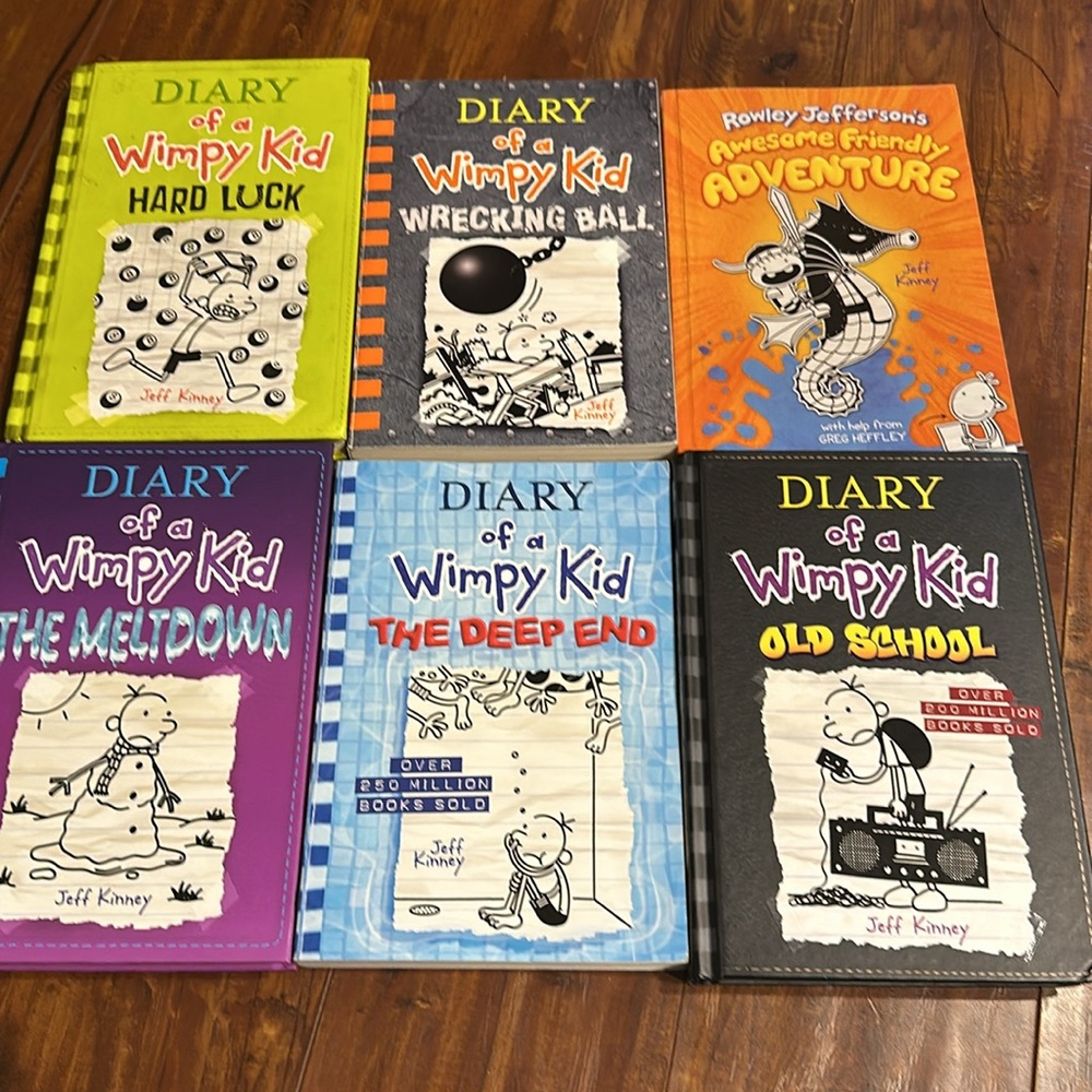 Diary of a Wimpy Kid Lot 8 10 13-15 + Friendly Adventure 6 Books